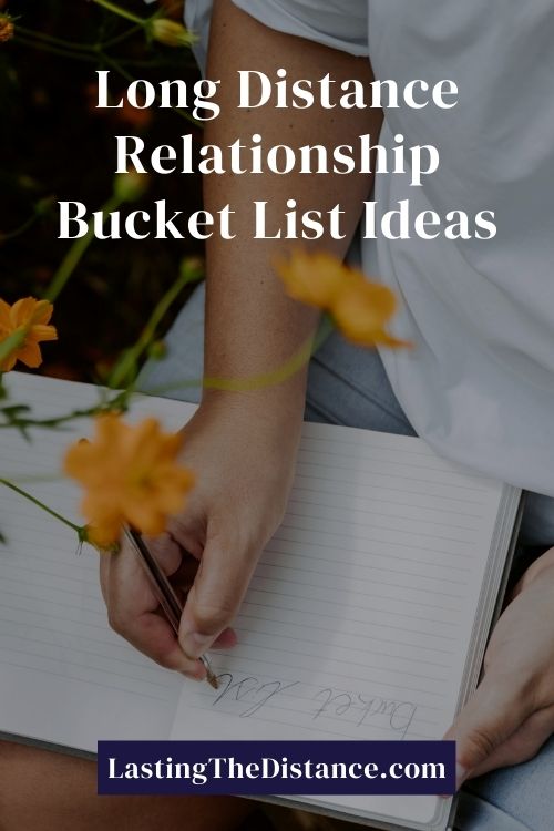 how to create a long distance relationship bucket list for couples pinterest image