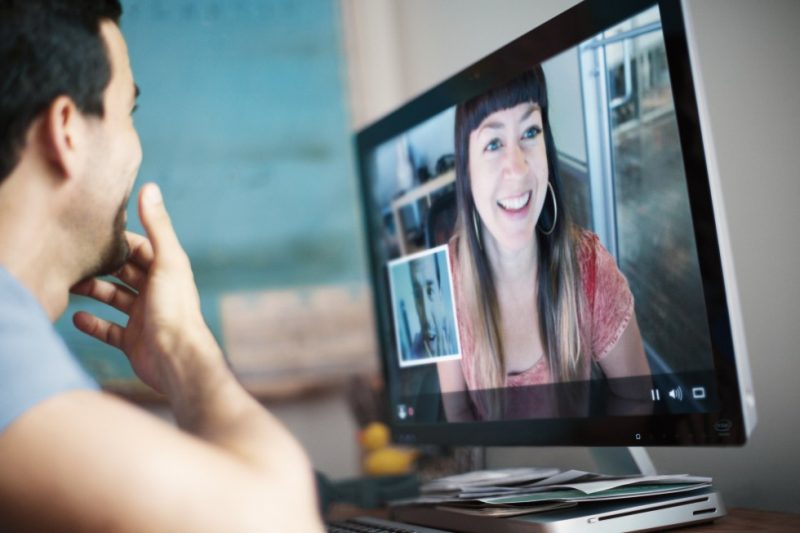 video chat with ldr partner at college