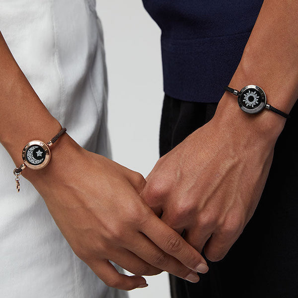 The smart bracelets feature a sleek snake chain and delicate charms  representing the sun and moon creating a perfect balance of light and   Instagram