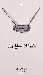 as you wish farewell necklace