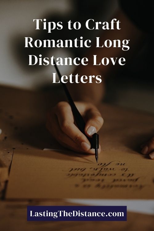 tips and tricks for writing love letters in a long distance relationship pinterest image