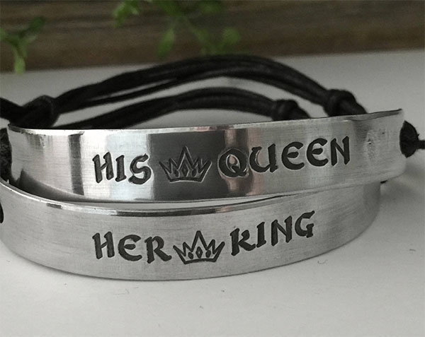 bracelets du roi et de la reine