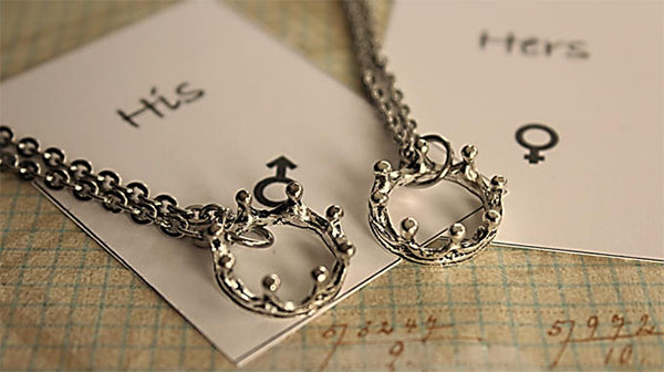 Stainless Steel King & Queen Necklaces