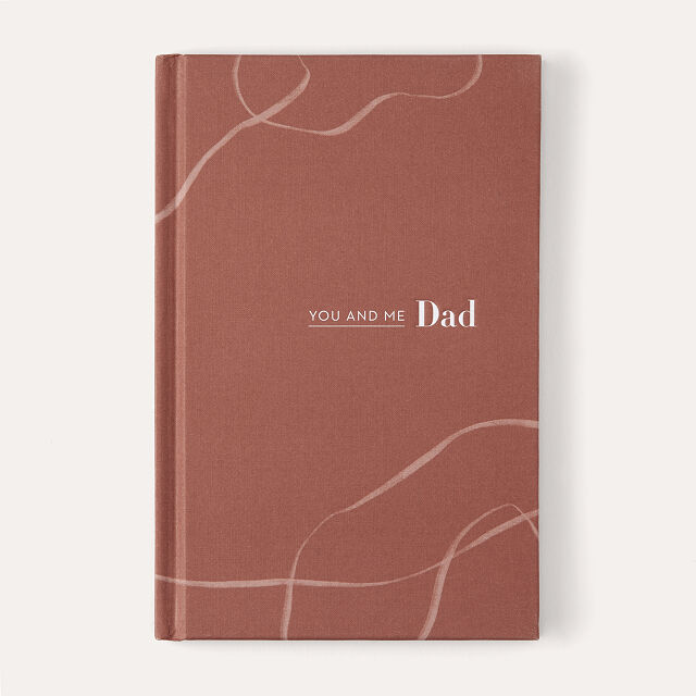 you and me dad journal in brown