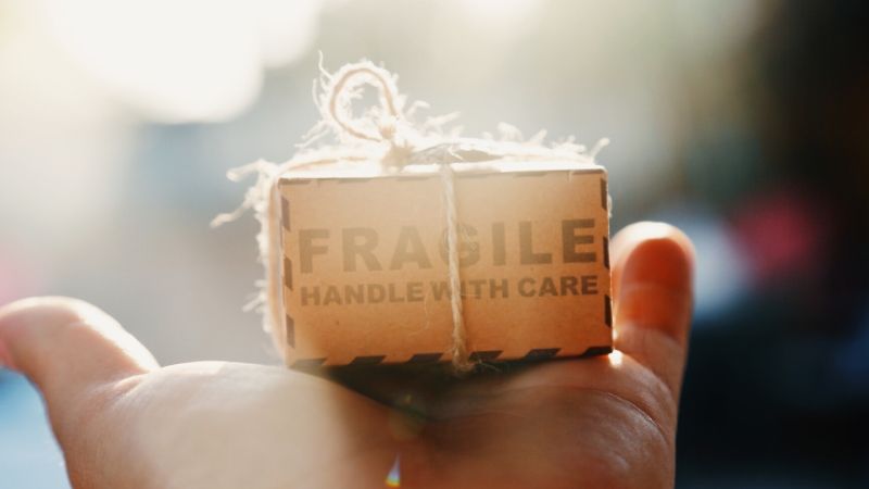 When sending a long distance friendship care package consider extra wrapping for fragile items.