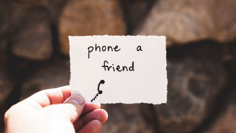 Stay connected in a long distance friendship by listening to your friend.