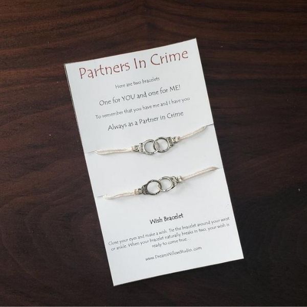Partners In Crime Bracelets by Dream Willow Studio
