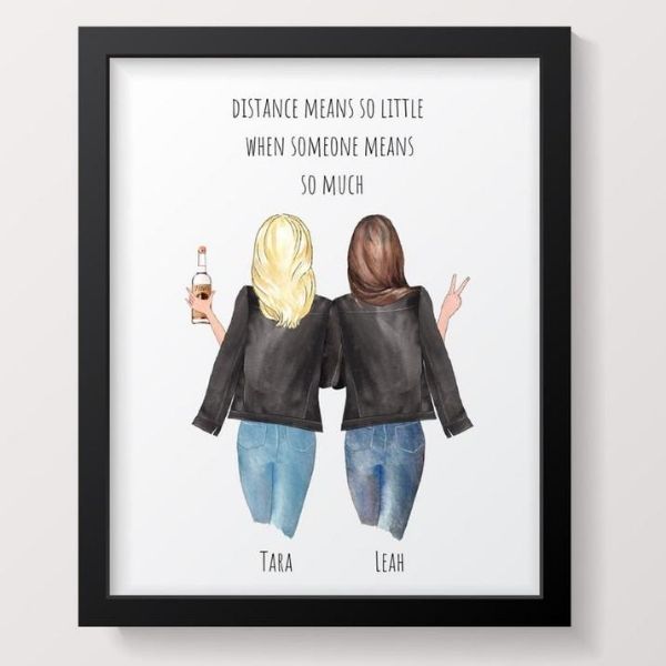Personalised Moving Away Poster by Puddle Ink Prints