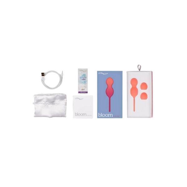 Bloom by We-Vibe vibrator, power cord and packaging
