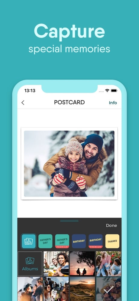 touchnote app create postcard