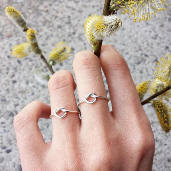 friendship knot rings