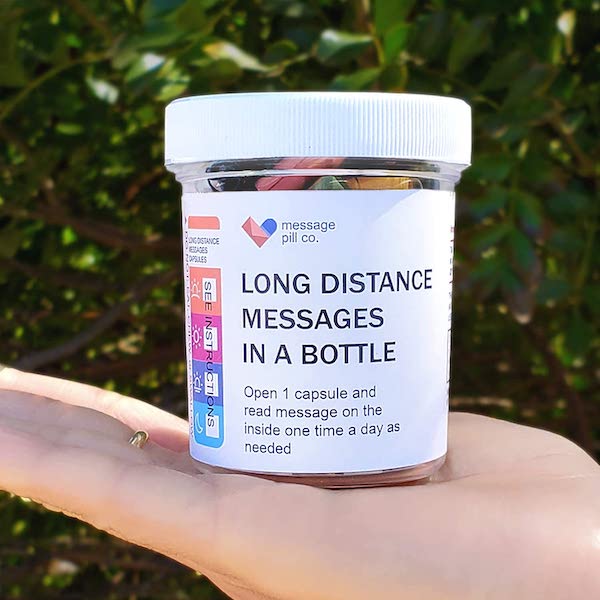 long distance messages in a bottle gift