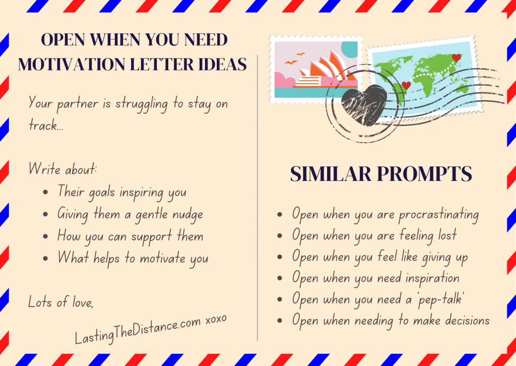 open when you need motivation letter ideas and examples
