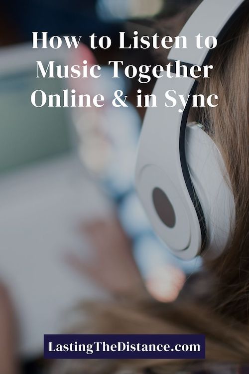 listen to music together pinterest image