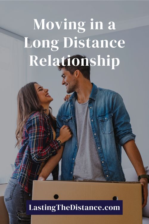 moving in a long distance relationship pin image