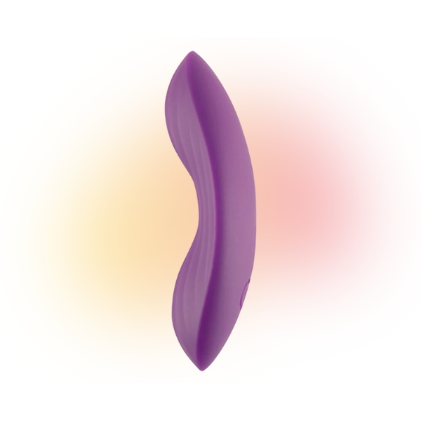 Edeny by Svakom is a panty vibrator that is curved to follow the shape of your body, it comes with a thong where the vibrator is placed in a pocket at the front