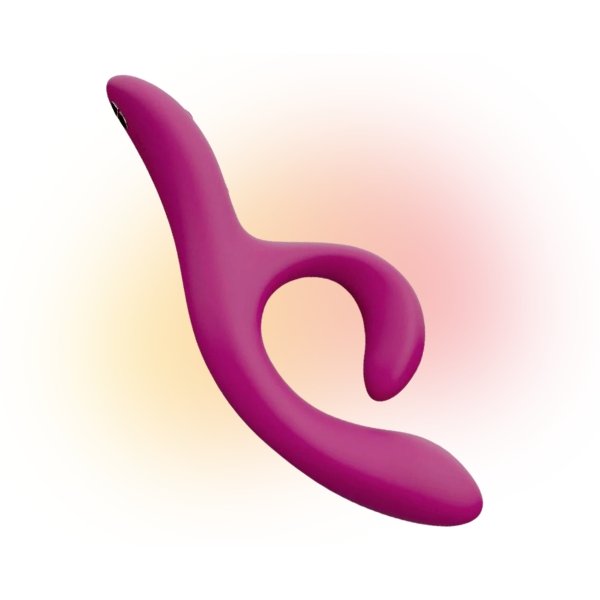 nova 2 by We-Vibe is an app controlled rabbit vibrator using vibrators in the head and flexible arm for g-spot and clitoral stimulation